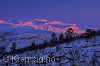 Januar-sol over Altafjella